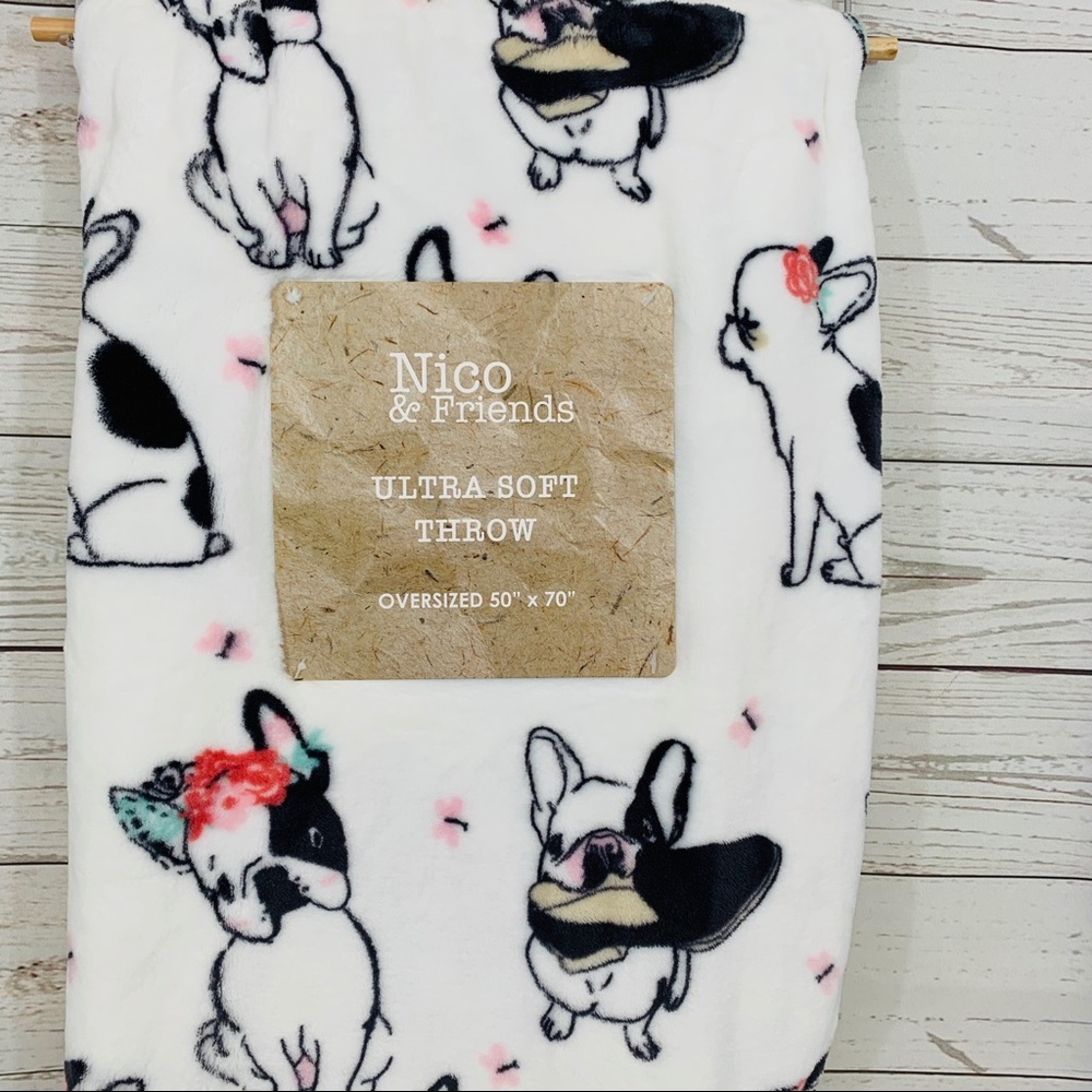FRENCH BULLDOG BLANKET 50 X 70 FRENCHIE'S